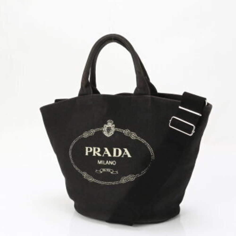 Prada Canapa tote bag crossbody handbag - Picture 2 of 14